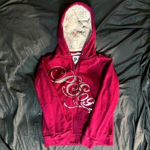 Aeropostale Pink Hoodie with White Lining